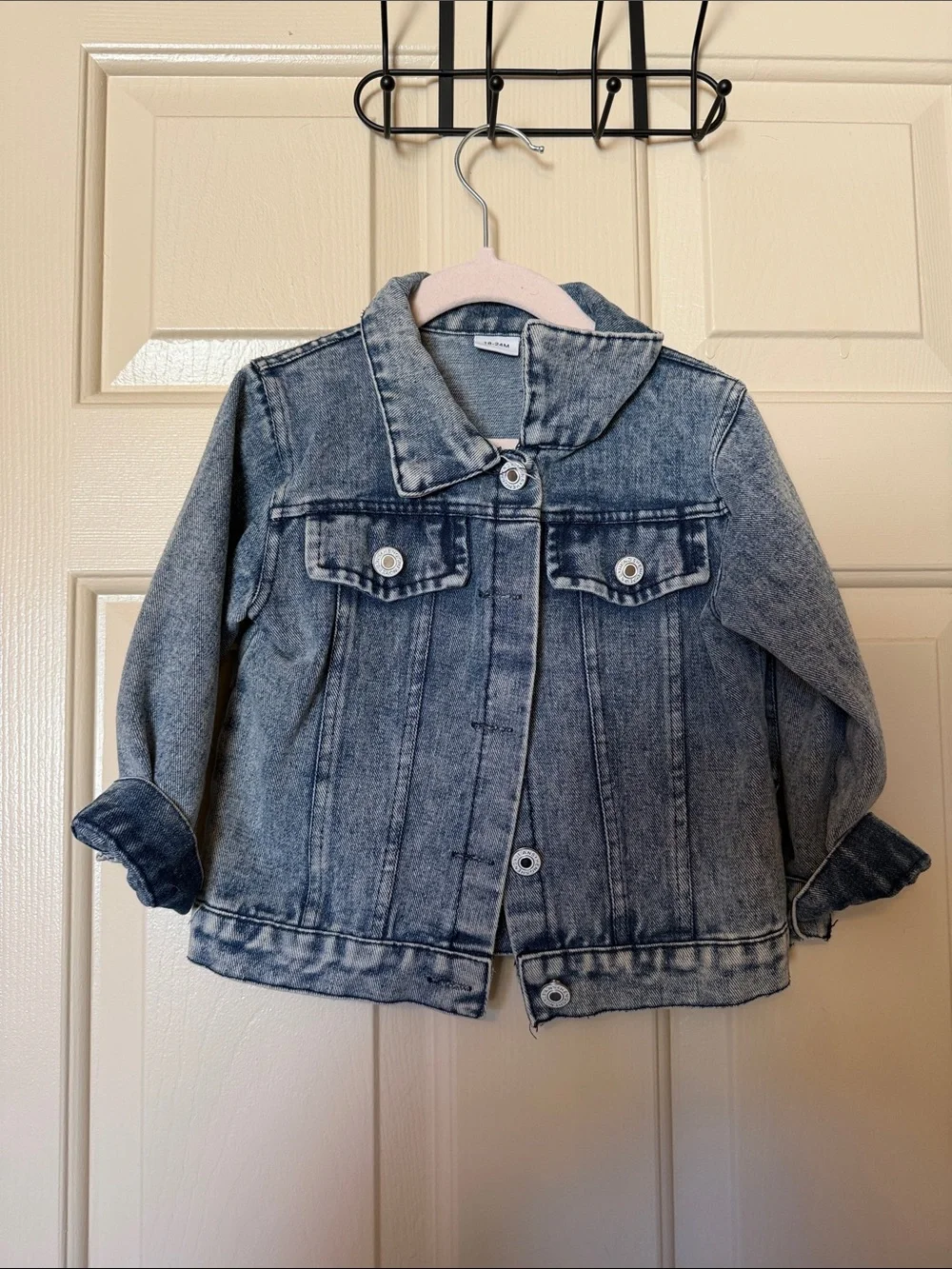 Kids Denim Jacket “ Big Sis” - Light Blue Jean Jacket